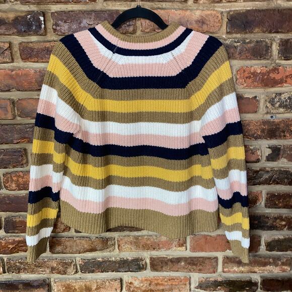 Madewell Striped Tilden Pullover Sweater Women's Size XS - Picture 7 of 7